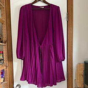Elegant Purple Women's Top haute curve
